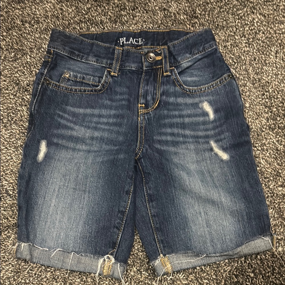 Boys Childrens PLACE Women's Blue Denim Shorts